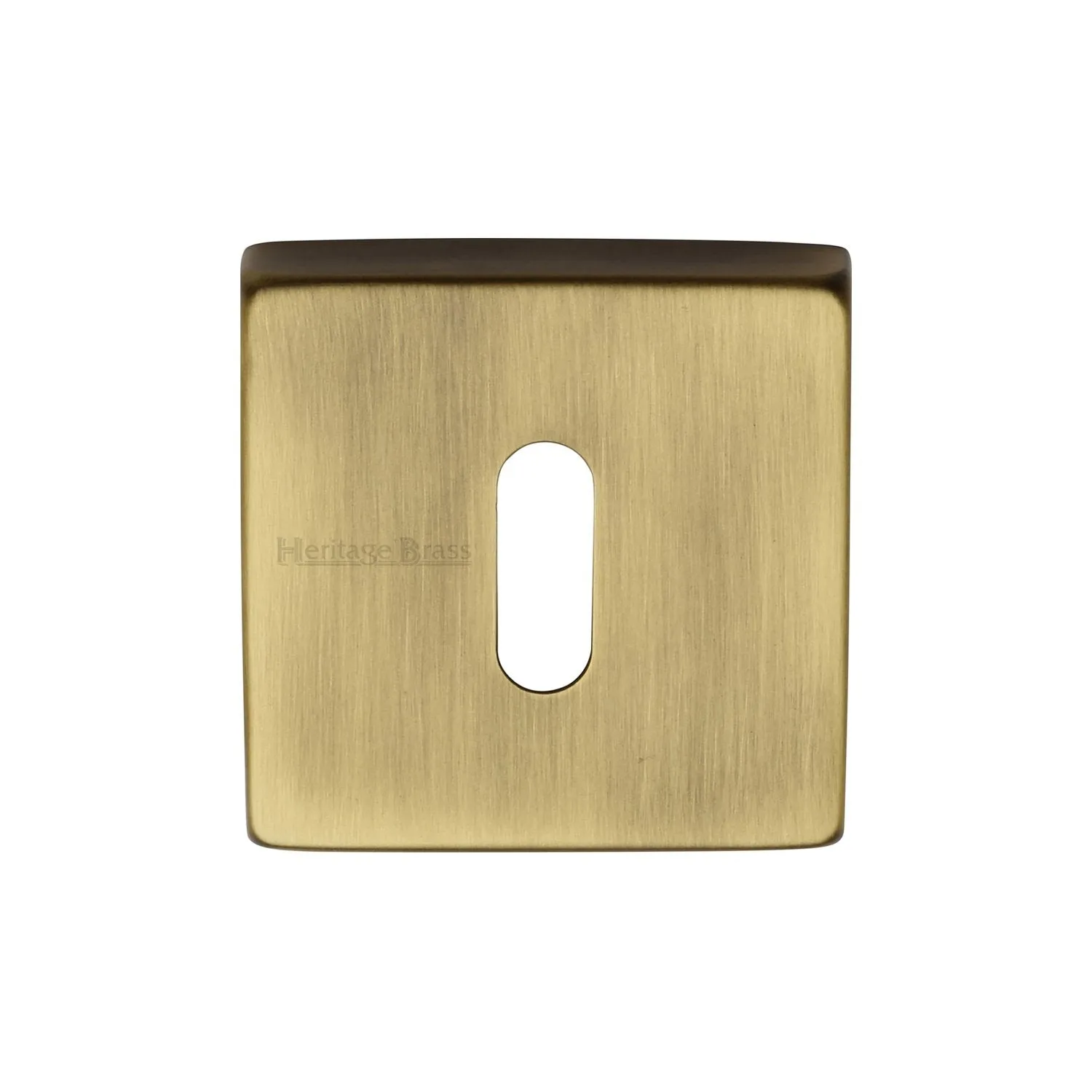 54 x 54mm Square Keyhole Escutcheon Concealed Fix