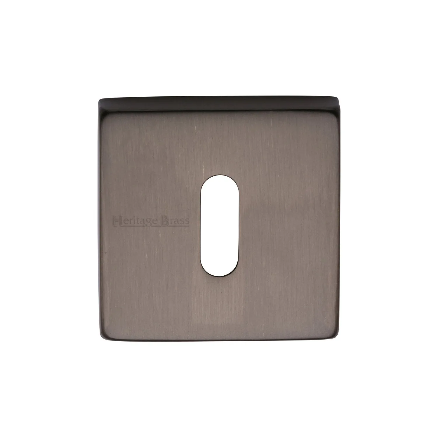 54 x 54mm Square Keyhole Escutcheon Concealed Fix