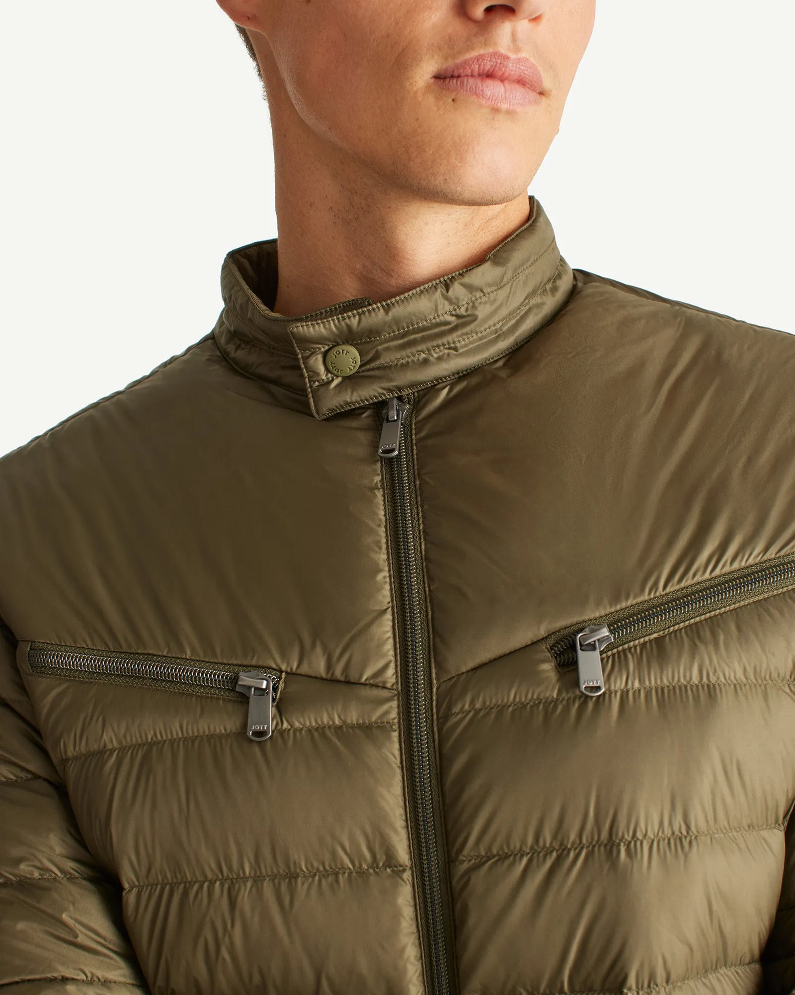Army David biker fit puffer jacket