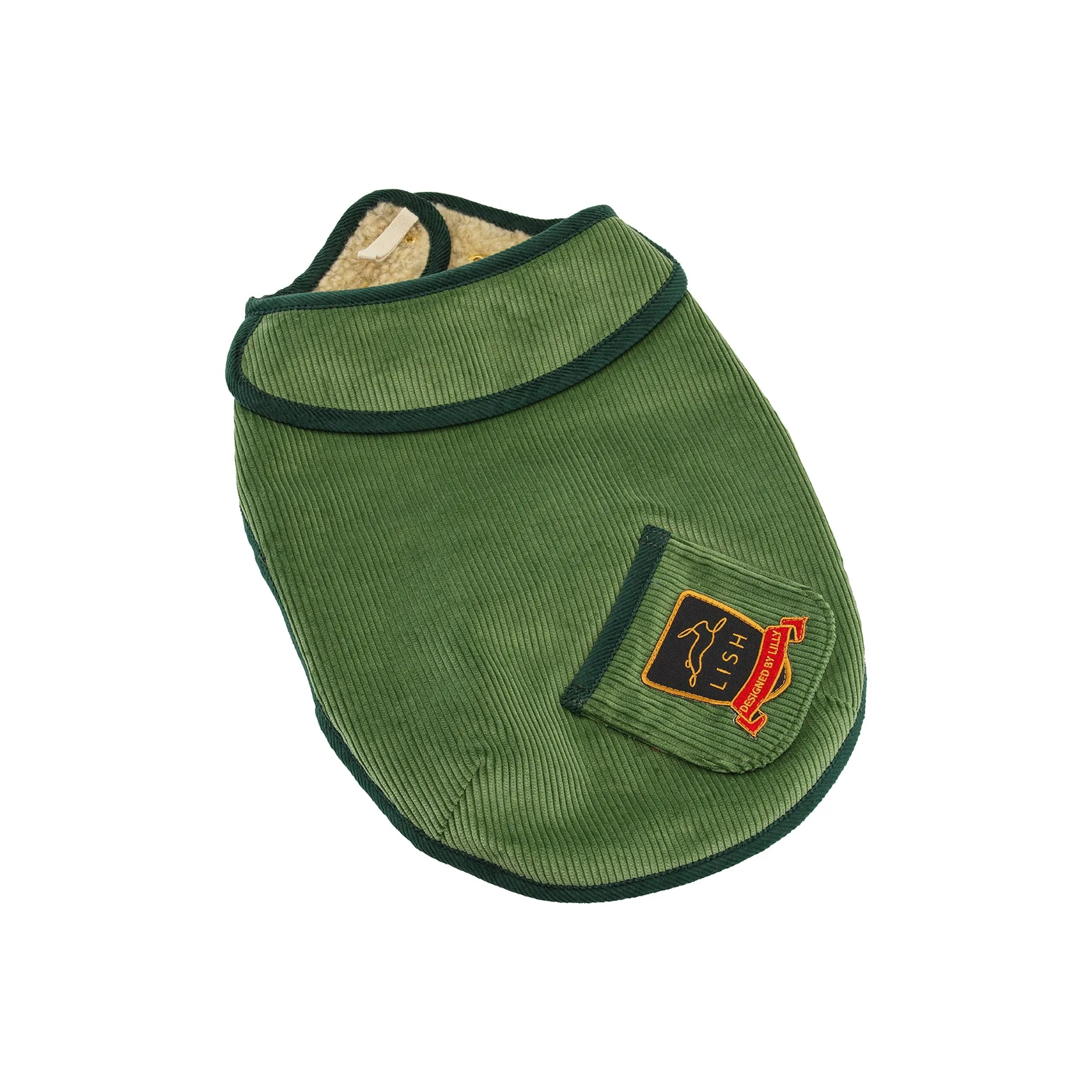 Arnold Sage Green Wide Wale Corduroy Dog Jacket