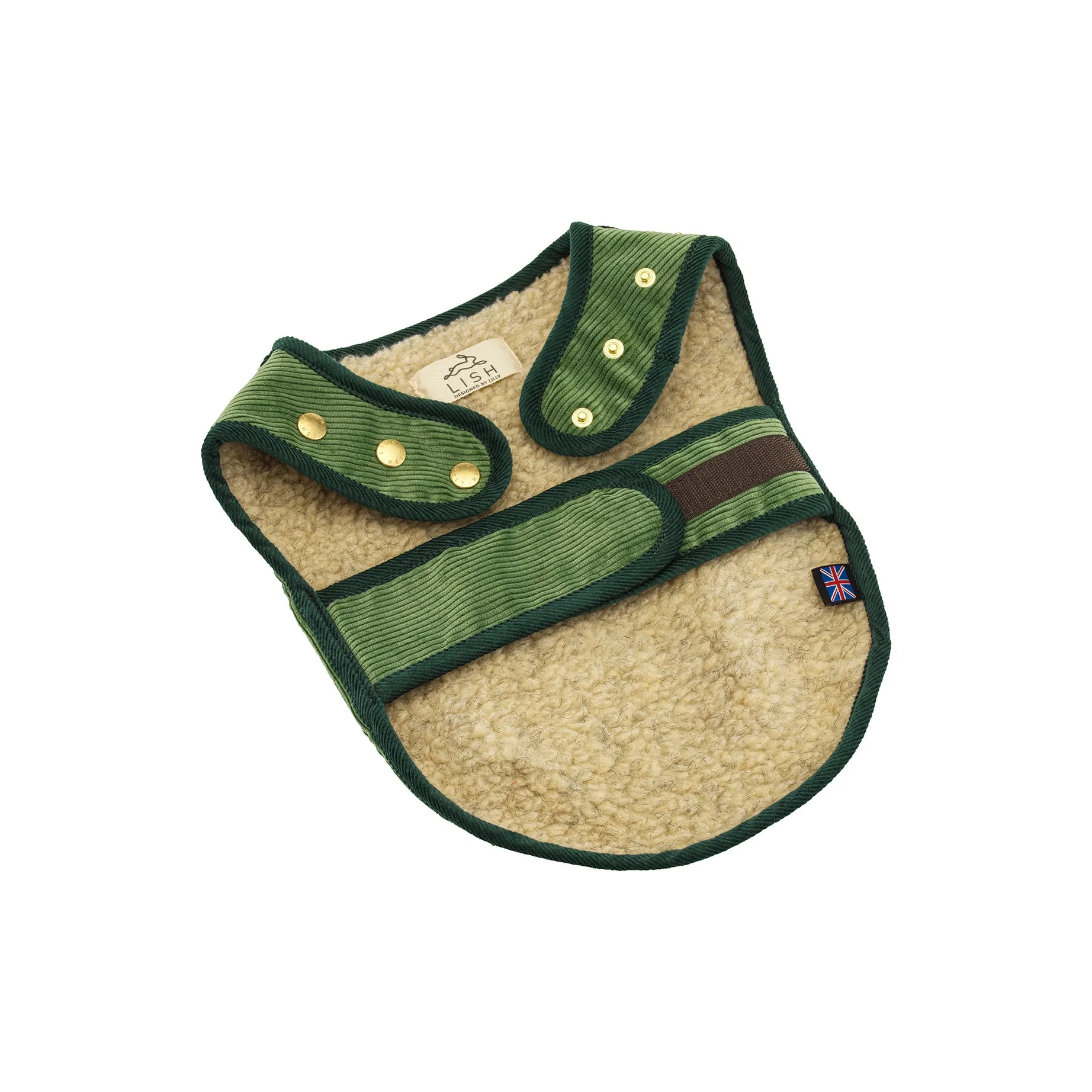 Arnold Sage Green Wide Wale Corduroy Dog Jacket