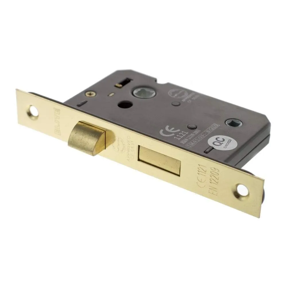 Atlantic 2.5" CE Elite Bathroom Lock (Polished Brass)