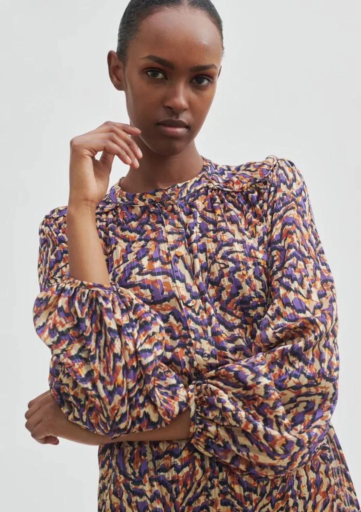 Aude Colourful Blouse | Second Female