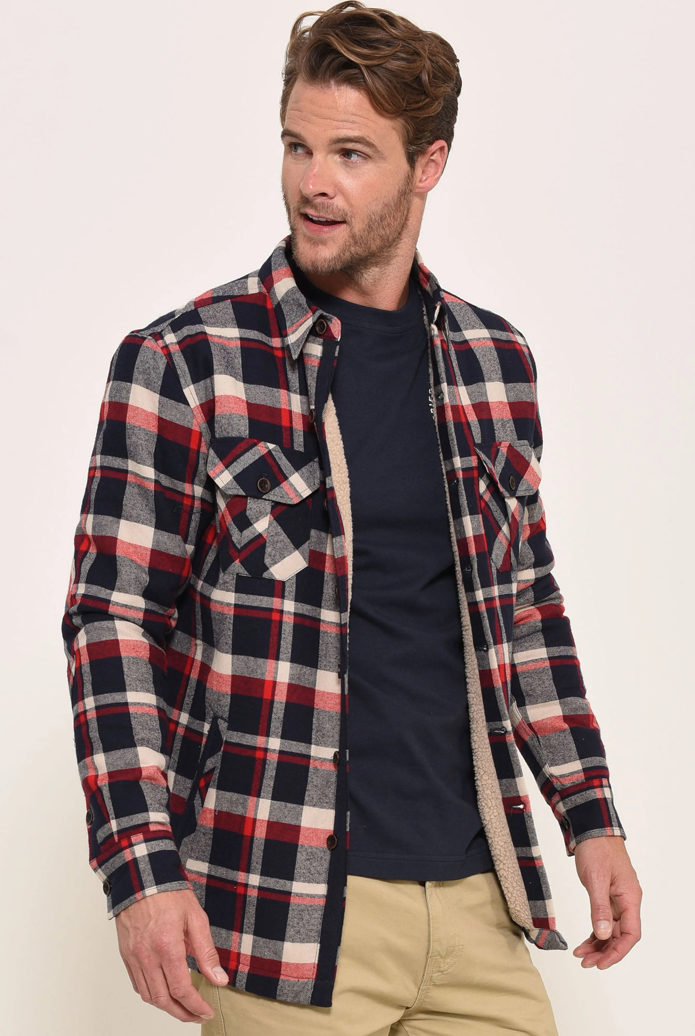 Borg Lined Overshirt