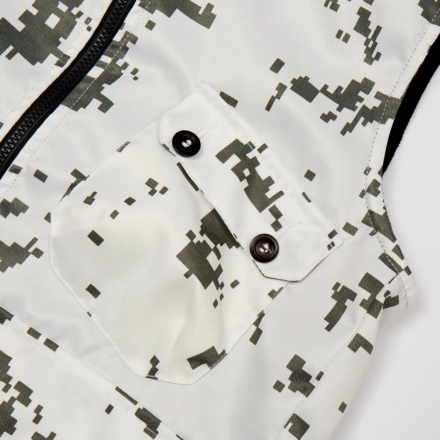Brompton 2 White MO5 Digi Snow Camo Gilet