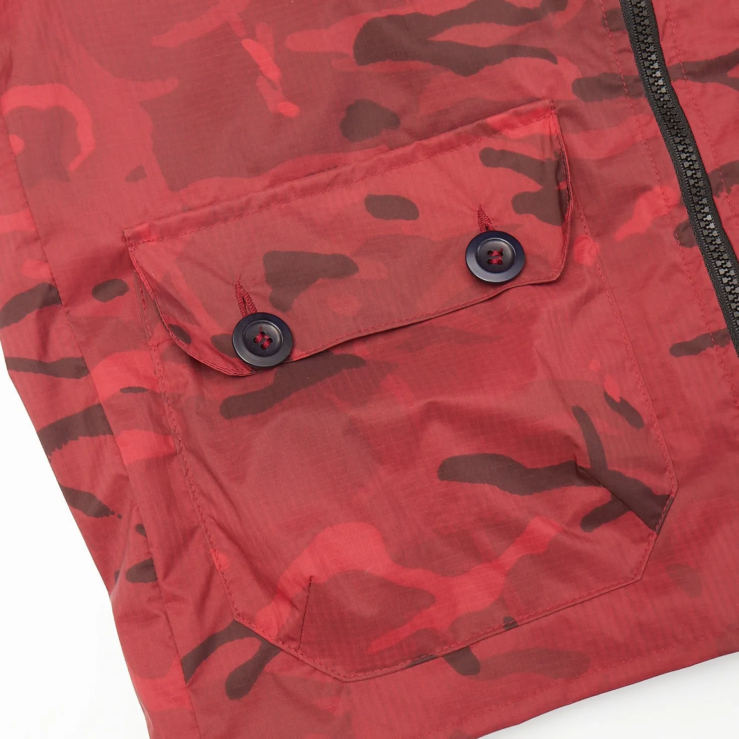 Brompton Red & Black Camo Ripstop Gilet