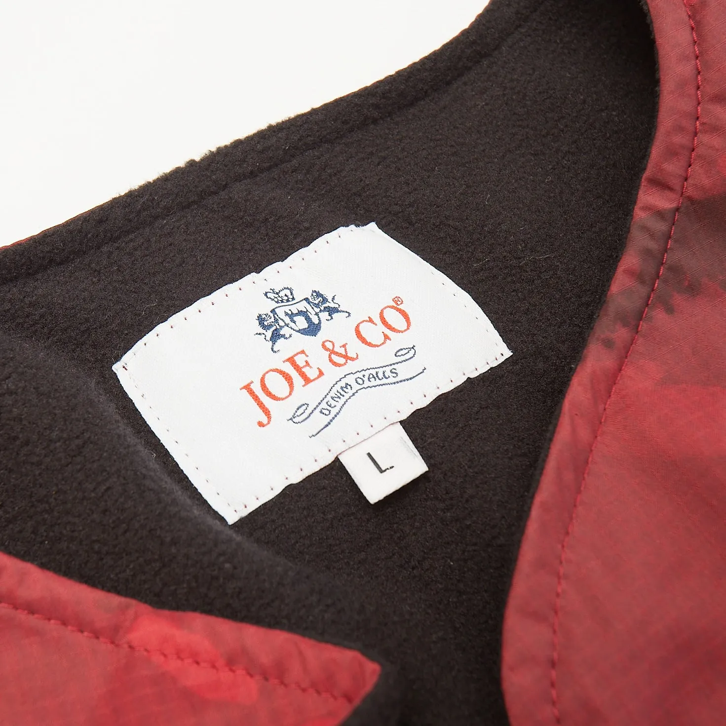 Brompton Red & Black Camo Ripstop Gilet