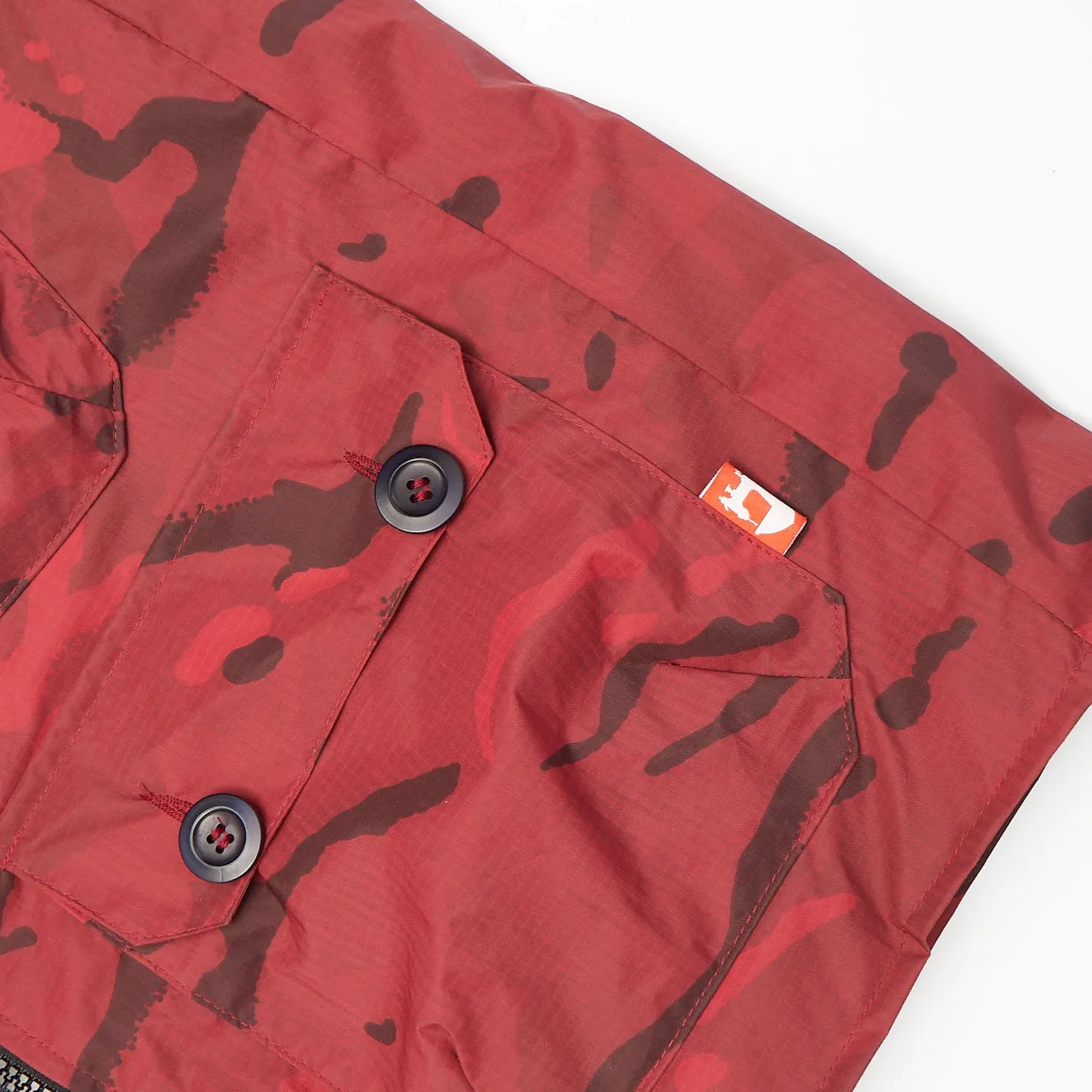 Brompton Red & Black Camo Ripstop Gilet
