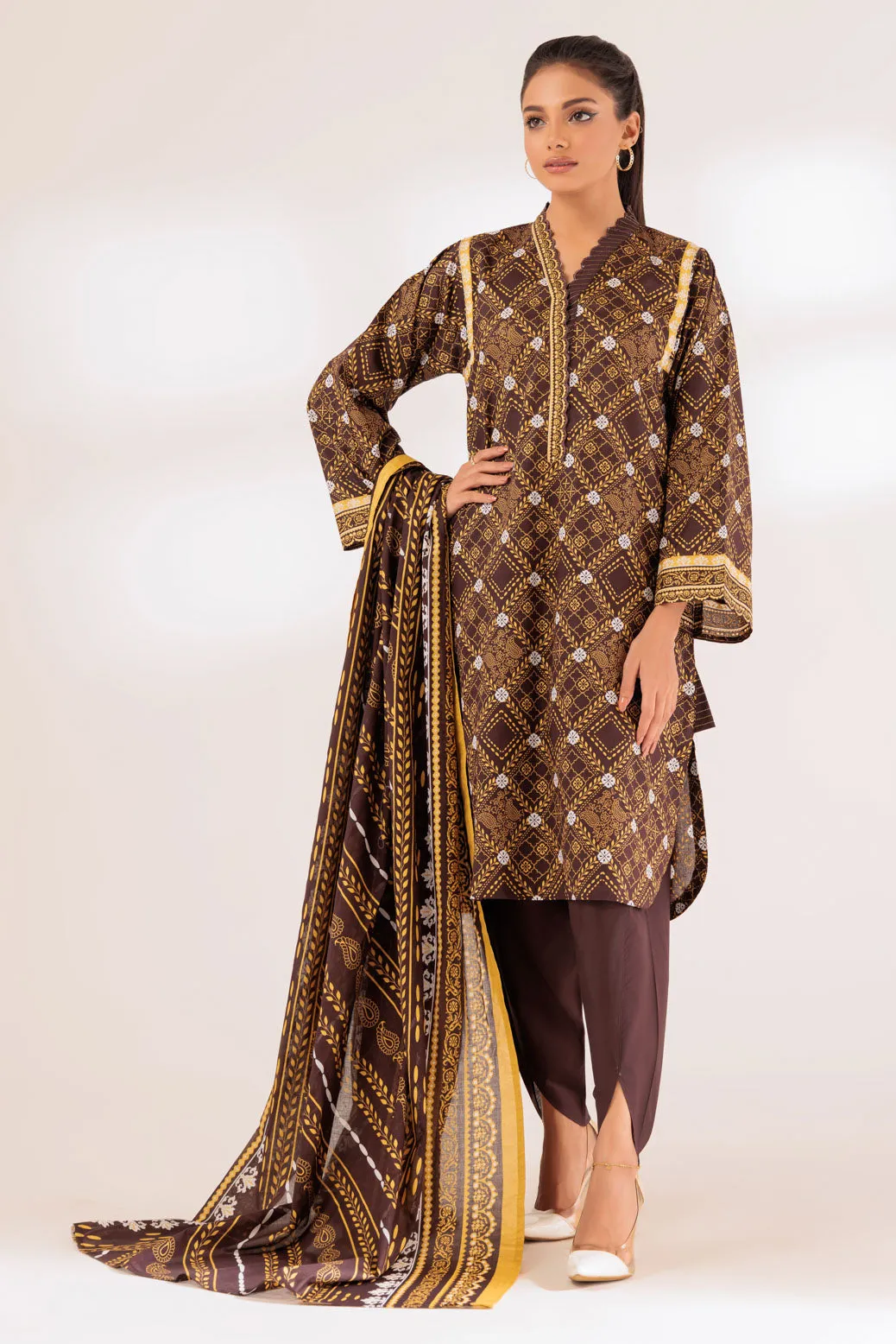 BROWN-LAWN-3 PIECE (SSS233P121)