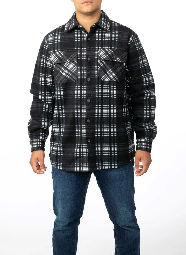 CG Classics Microfleece Fleece Lined Plaid Buffalo Check Jacket