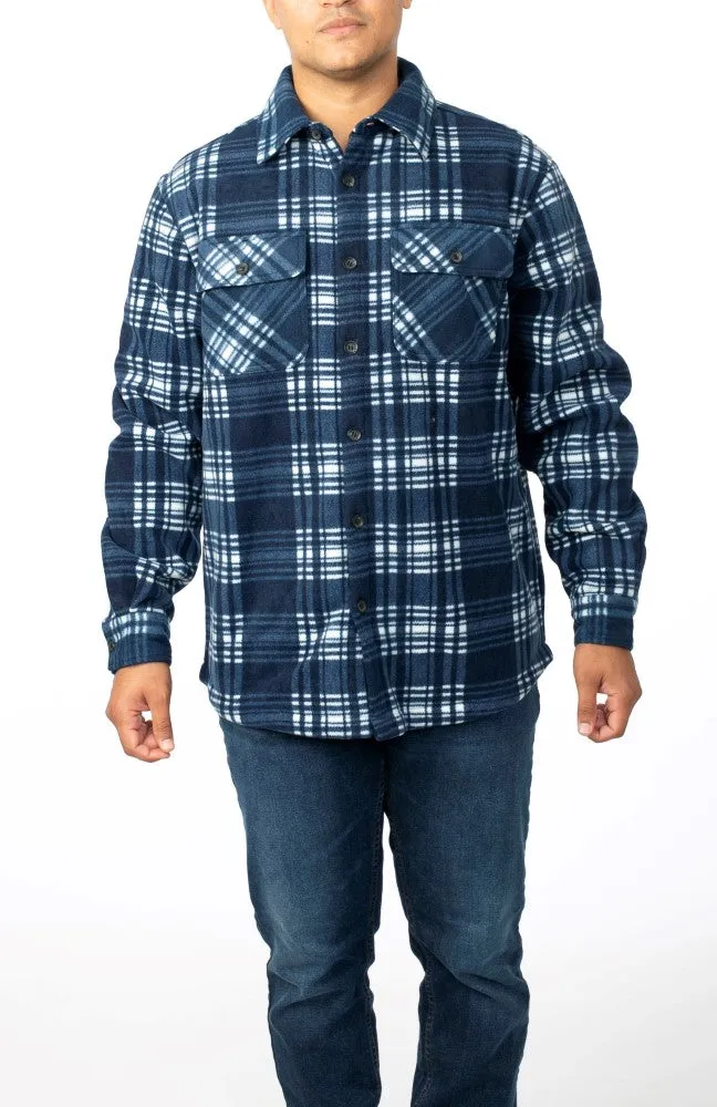 CG Classics Microfleece Fleece Lined Plaid Buffalo Check Jacket