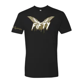 Cock Sparrer - Gold Fifty - Black - T-Shirt