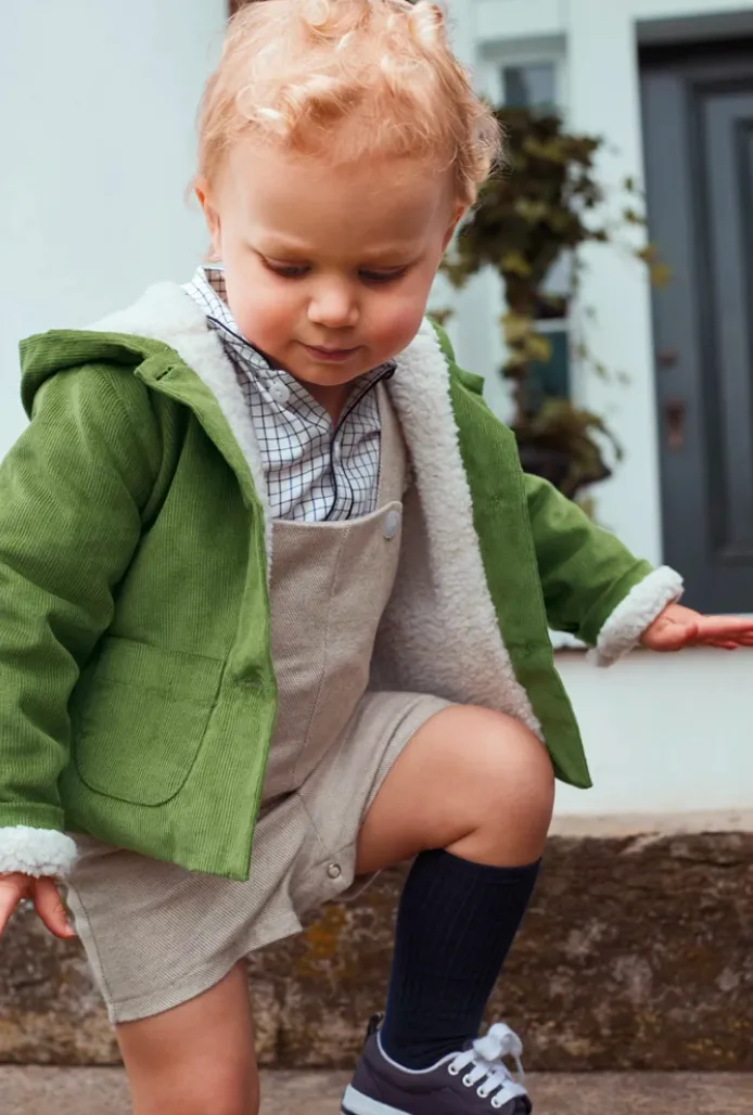 Corduroy Parson Coat- Fern