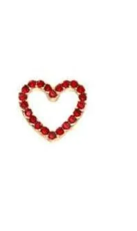 Crystal Heart Stud Earrings