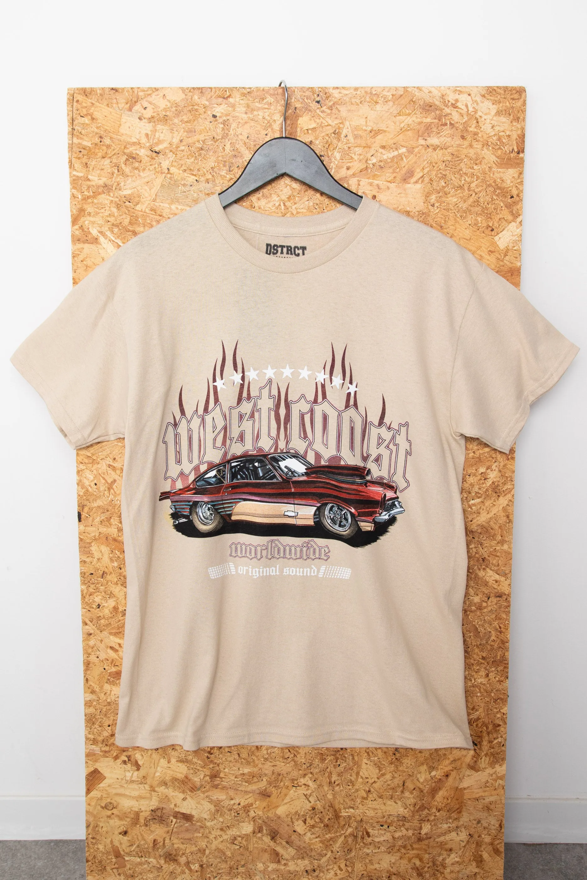 DSTRCT Relaxed T-Shirt with West Coast Print