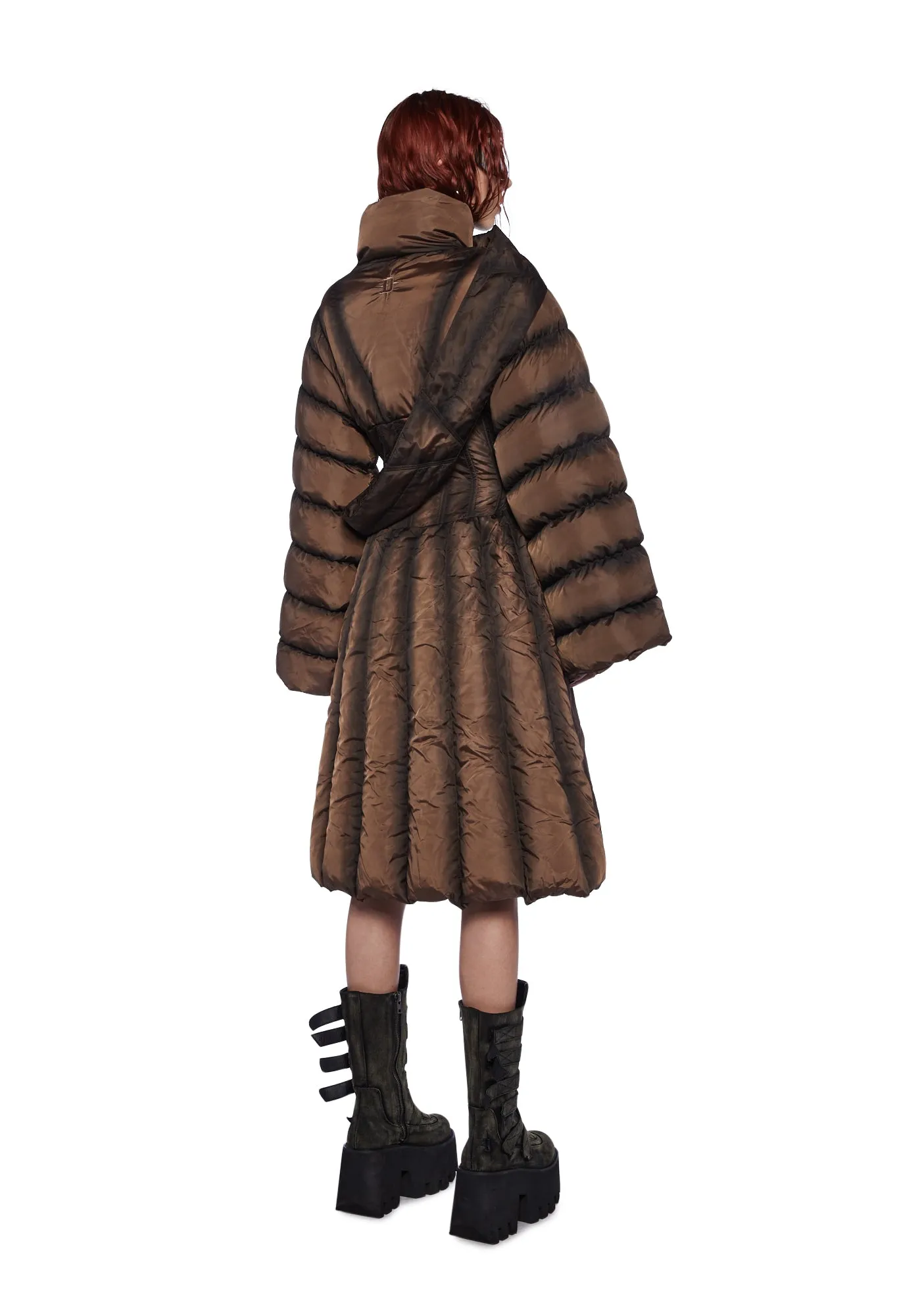 Fader Puffer Jacket And Scarf