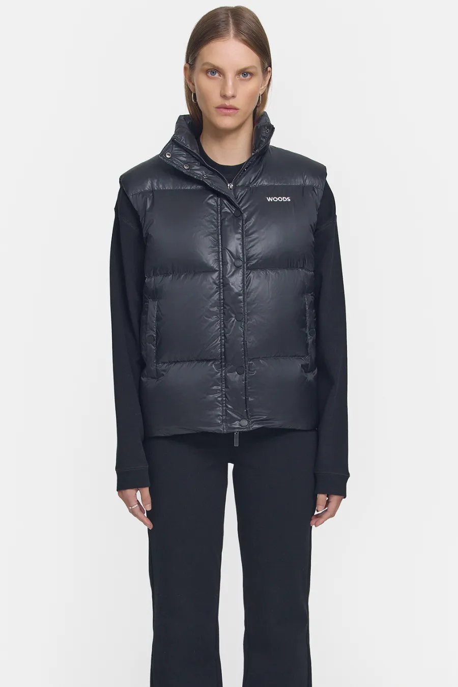 Galactic Puffer Vest Black