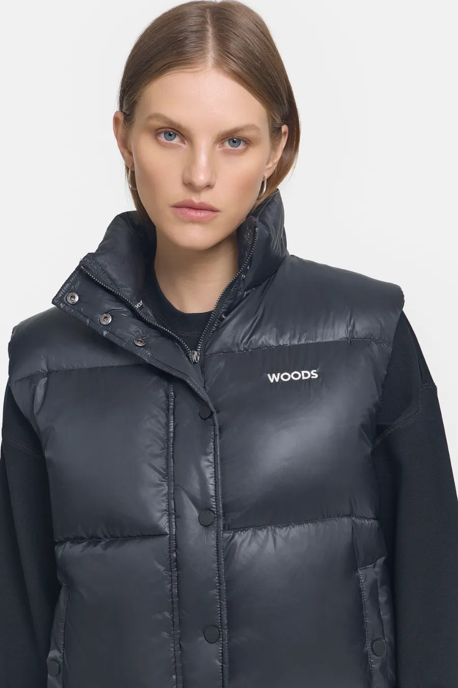 Galactic Puffer Vest Black