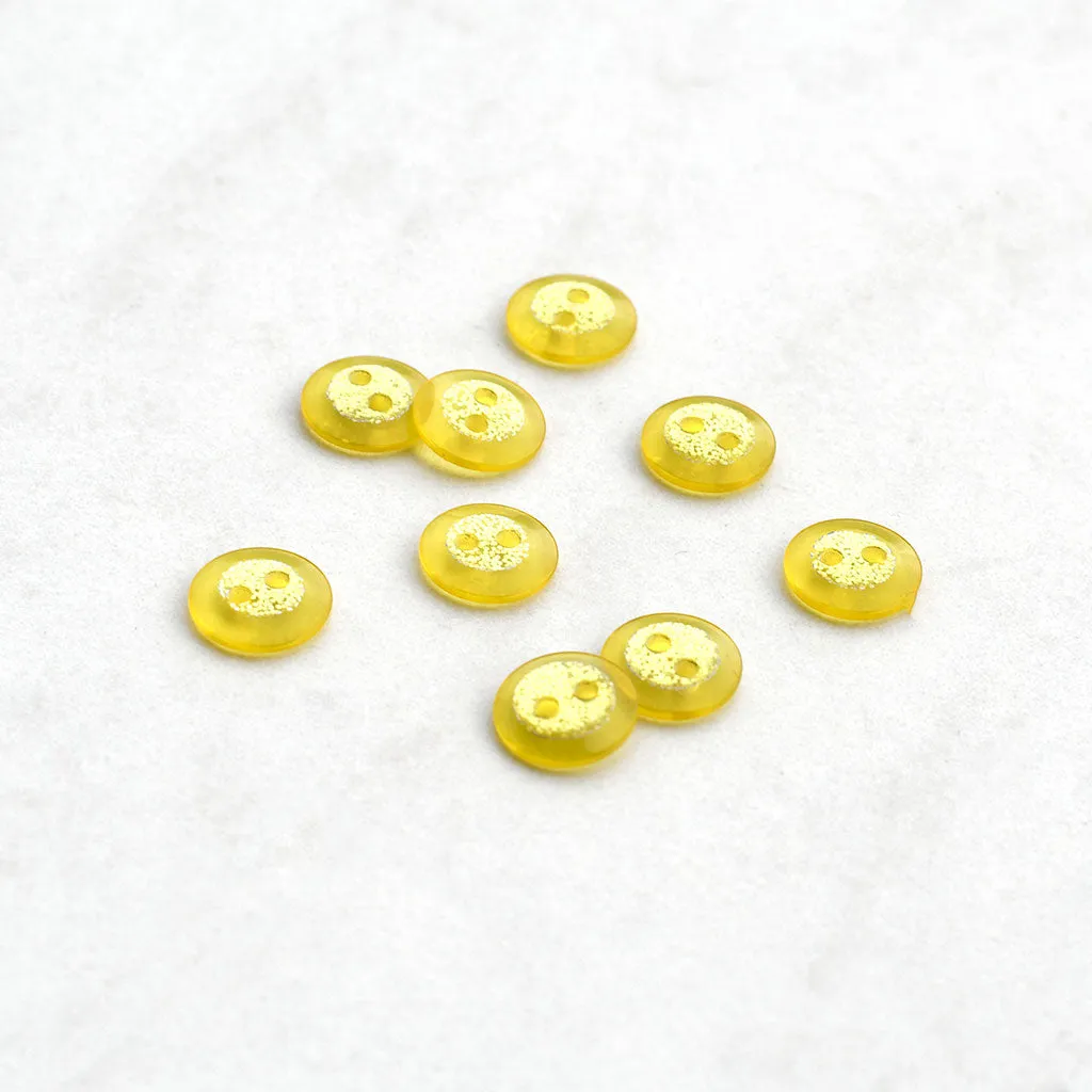 Glittery Transparent Shirt Button