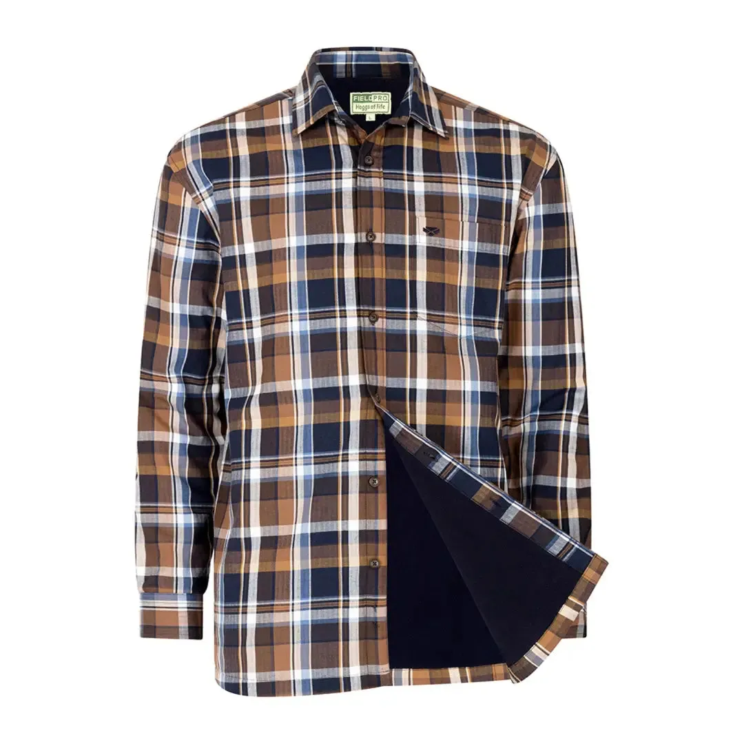 Hoggs of Fife Arran Micro Fleece Lined 100% Cotton Shirt