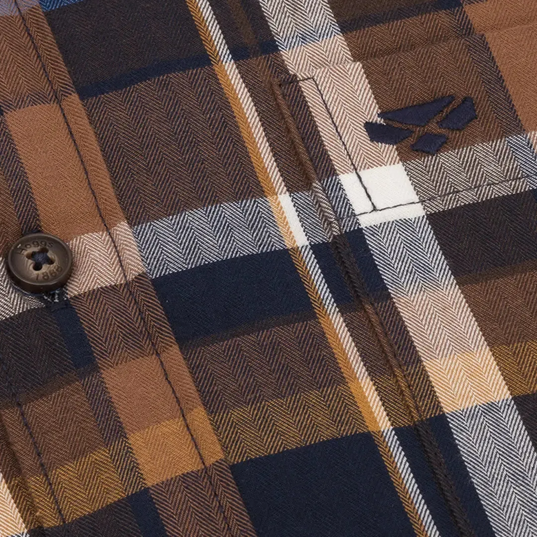 Hoggs of Fife Arran Micro Fleece Lined 100% Cotton Shirt