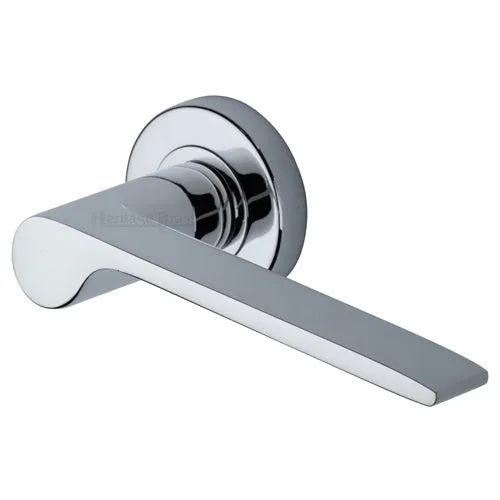 Julia Lever Handle on Round Rose