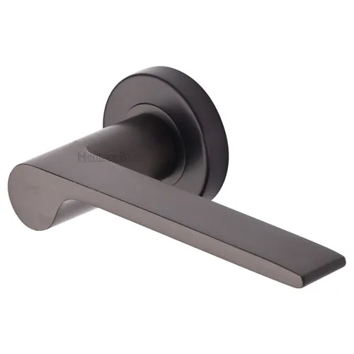 Julia Lever Handle on Round Rose