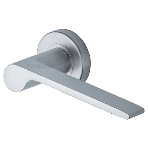 Julia Lever Handle on Round Rose