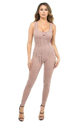 KEYHOLE SHEAR JUMPSUIT