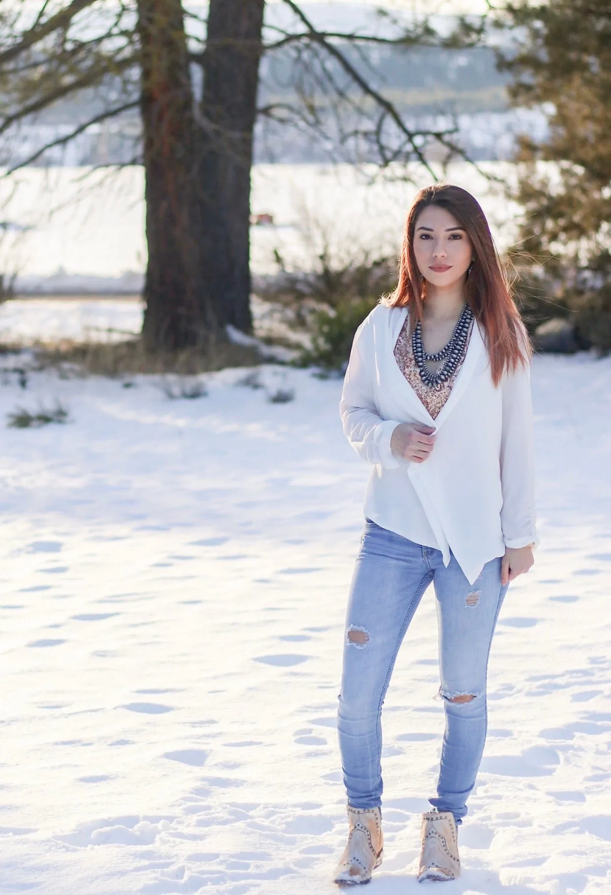 Lightweight White Blazer