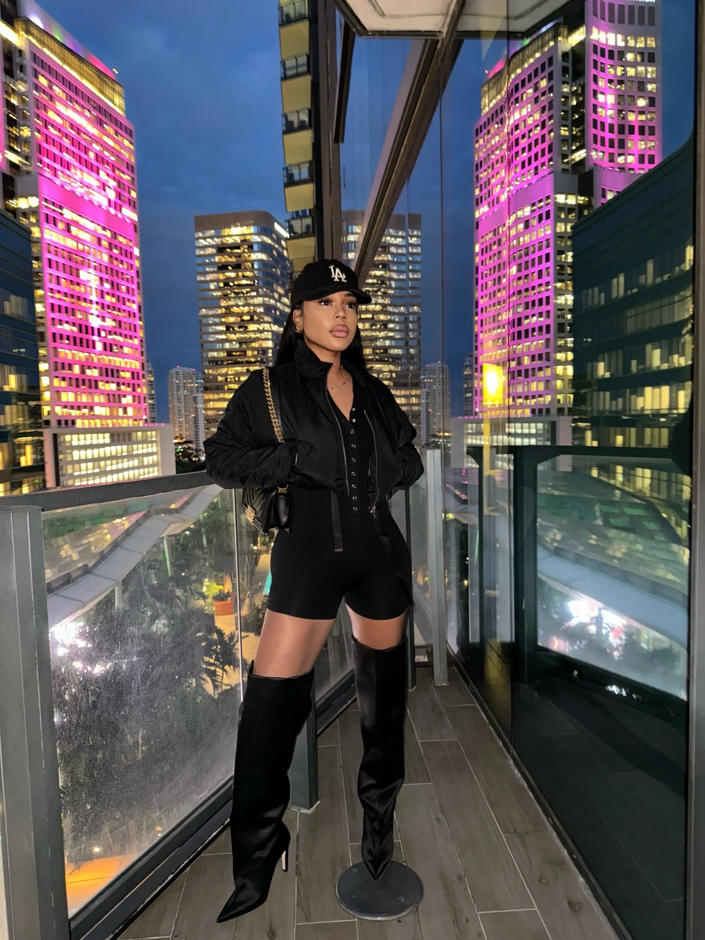 LOOK 2: ROMPER AND CROPPED JACKET