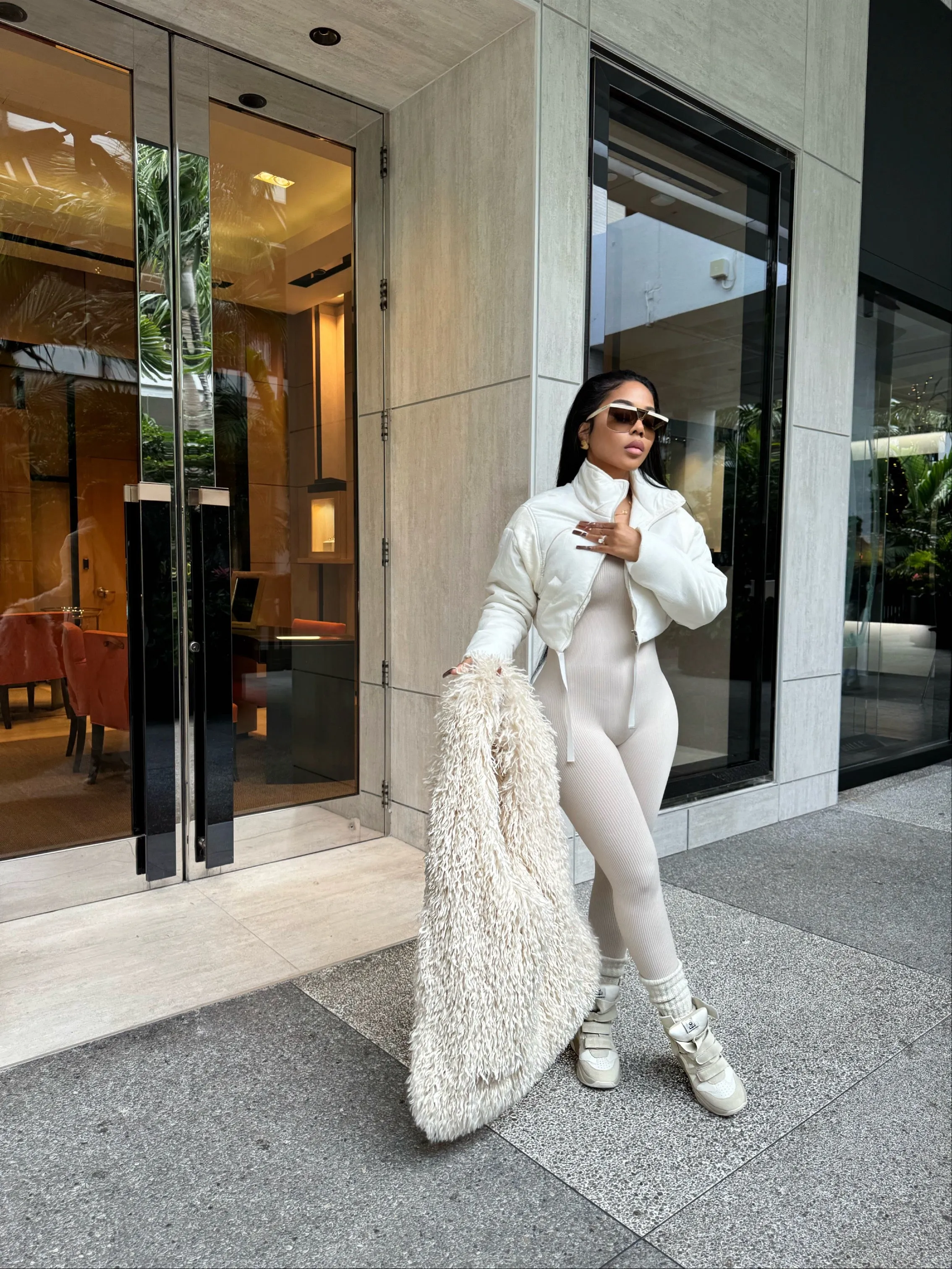 LOOK 4: JUMPSUIT AND CROPPED JACKET