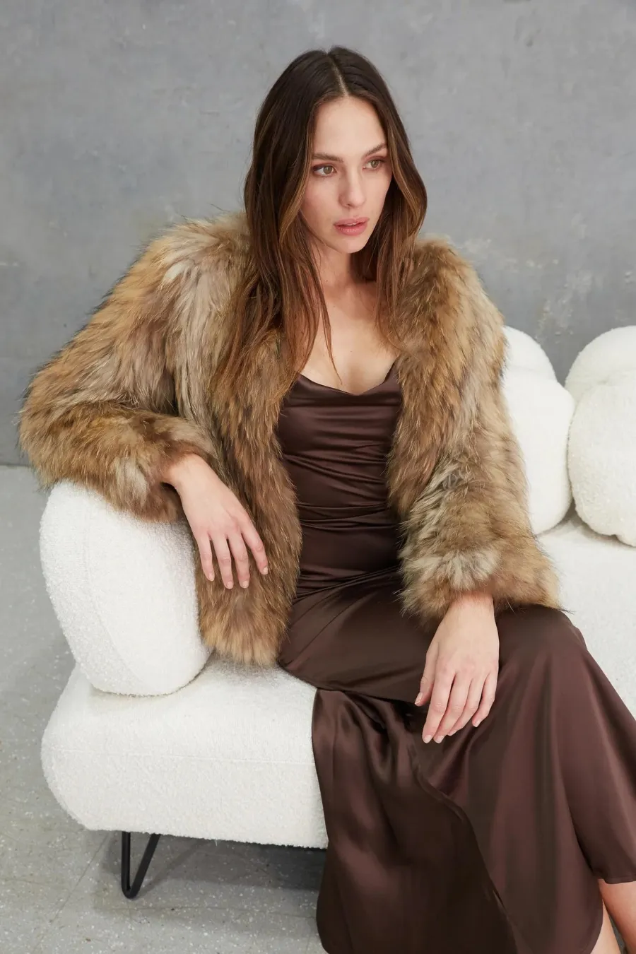 Nala Raccoon Jacket Natural