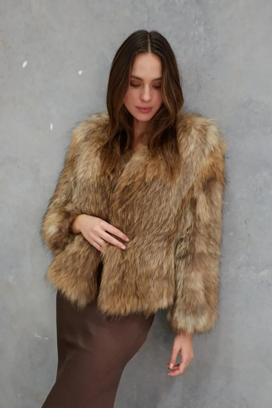 Nala Raccoon Jacket Natural