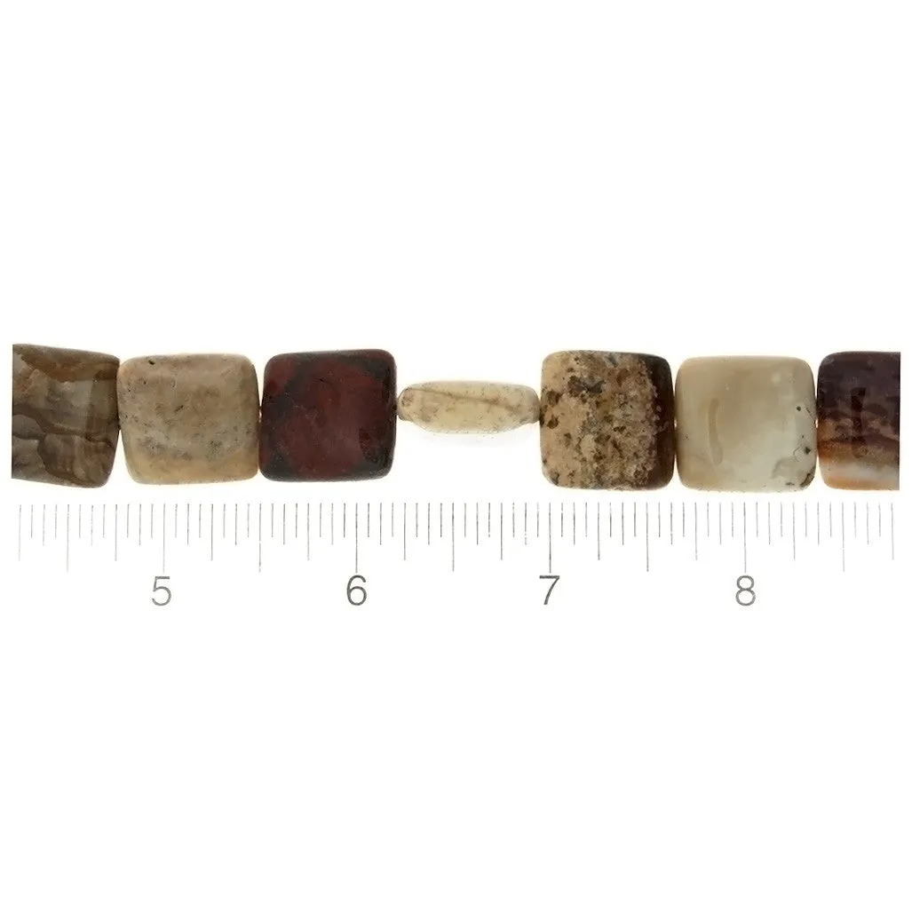 NATURAL SQUARE 18 MM STRAND