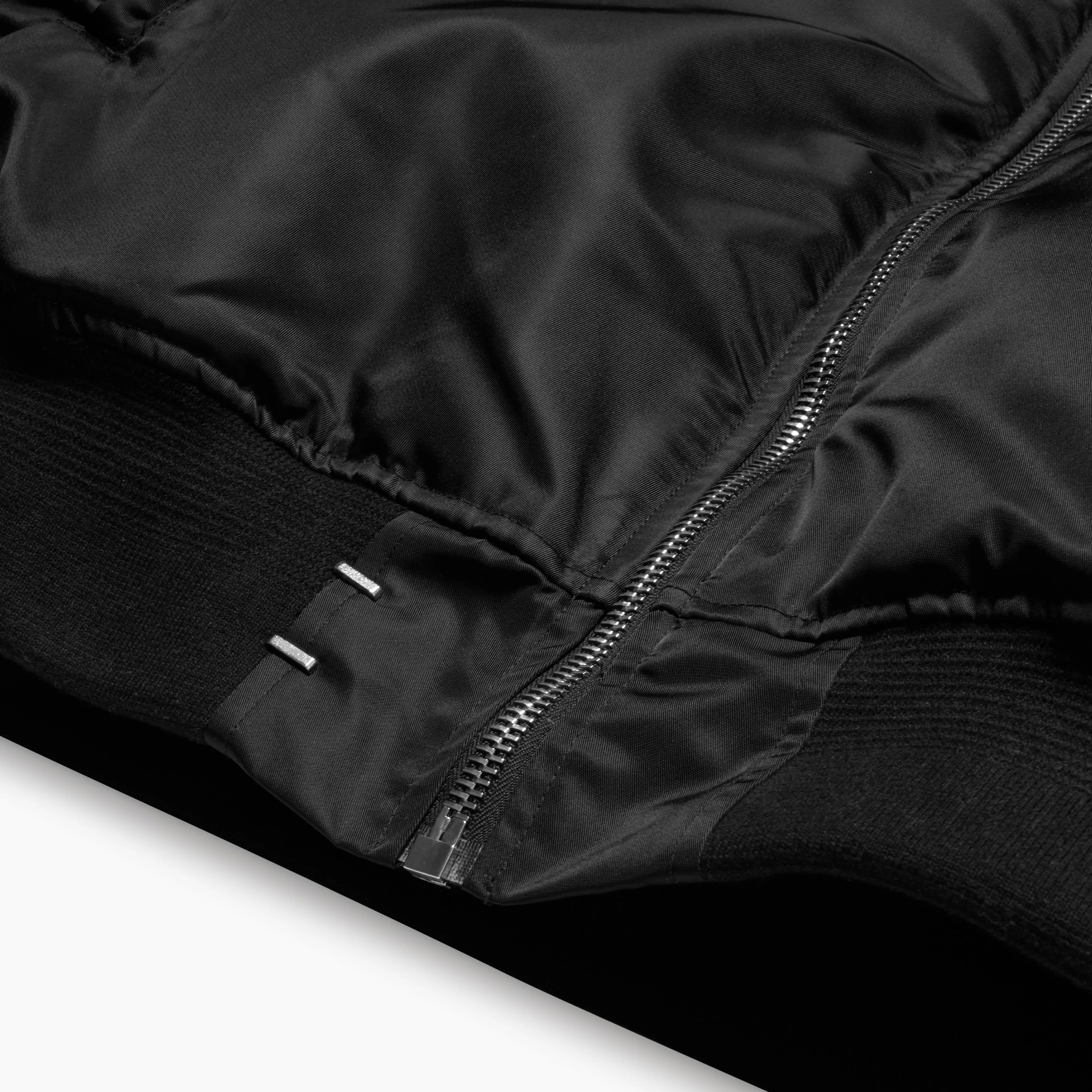 NYLON PUFFER BOMBER JACKET