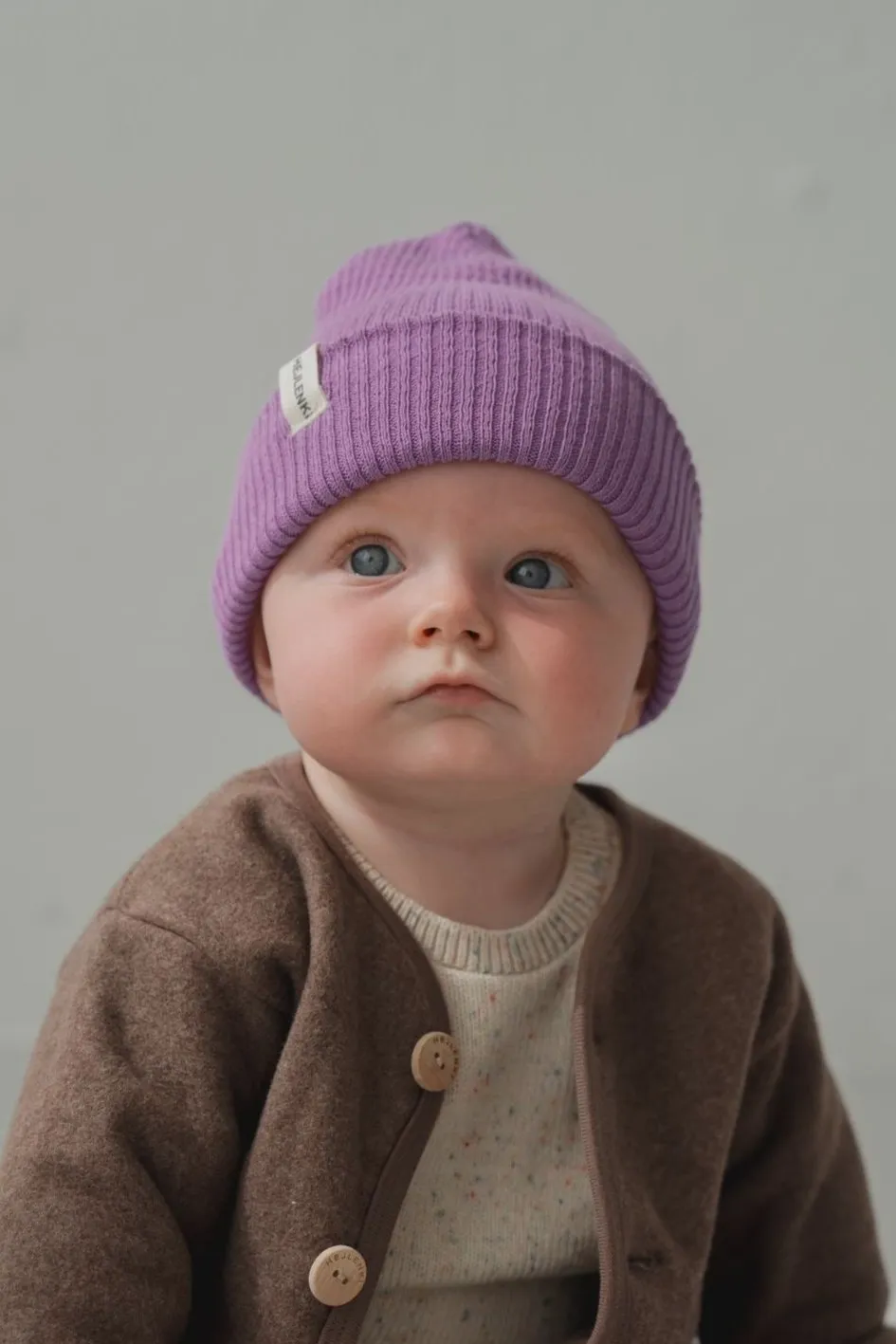 ORGANIC COTTON FLEECE JACKET BROWN