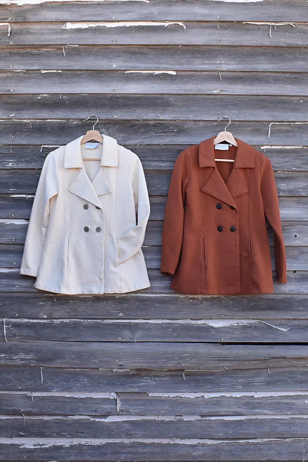 organic cotton pea coat