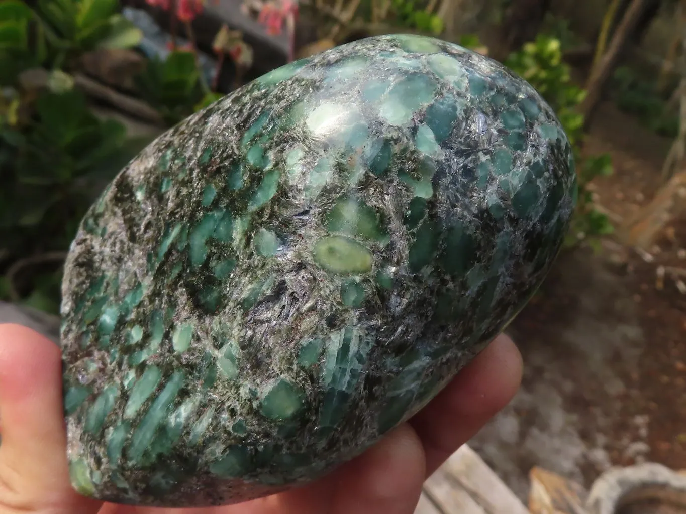 Polished Emerald Mica In Matrix Standing Free Forms x 2 From Mutoko, Zimbabwe