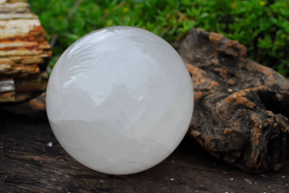 Polished Girasol Quartz Sphere x 1 From Madagascar