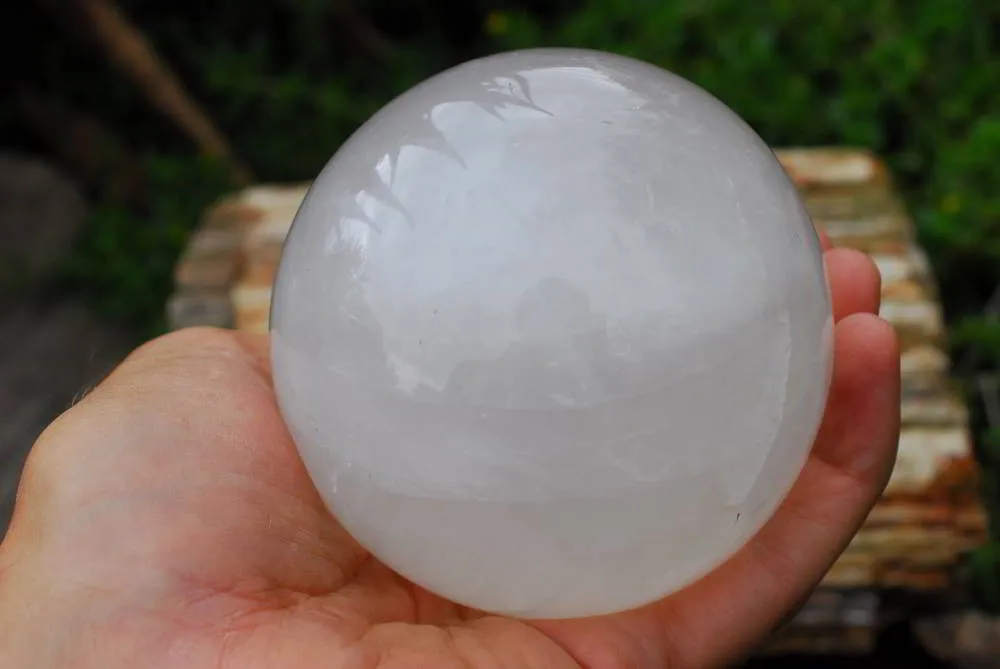Polished Girasol Quartz Sphere x 1 From Madagascar
