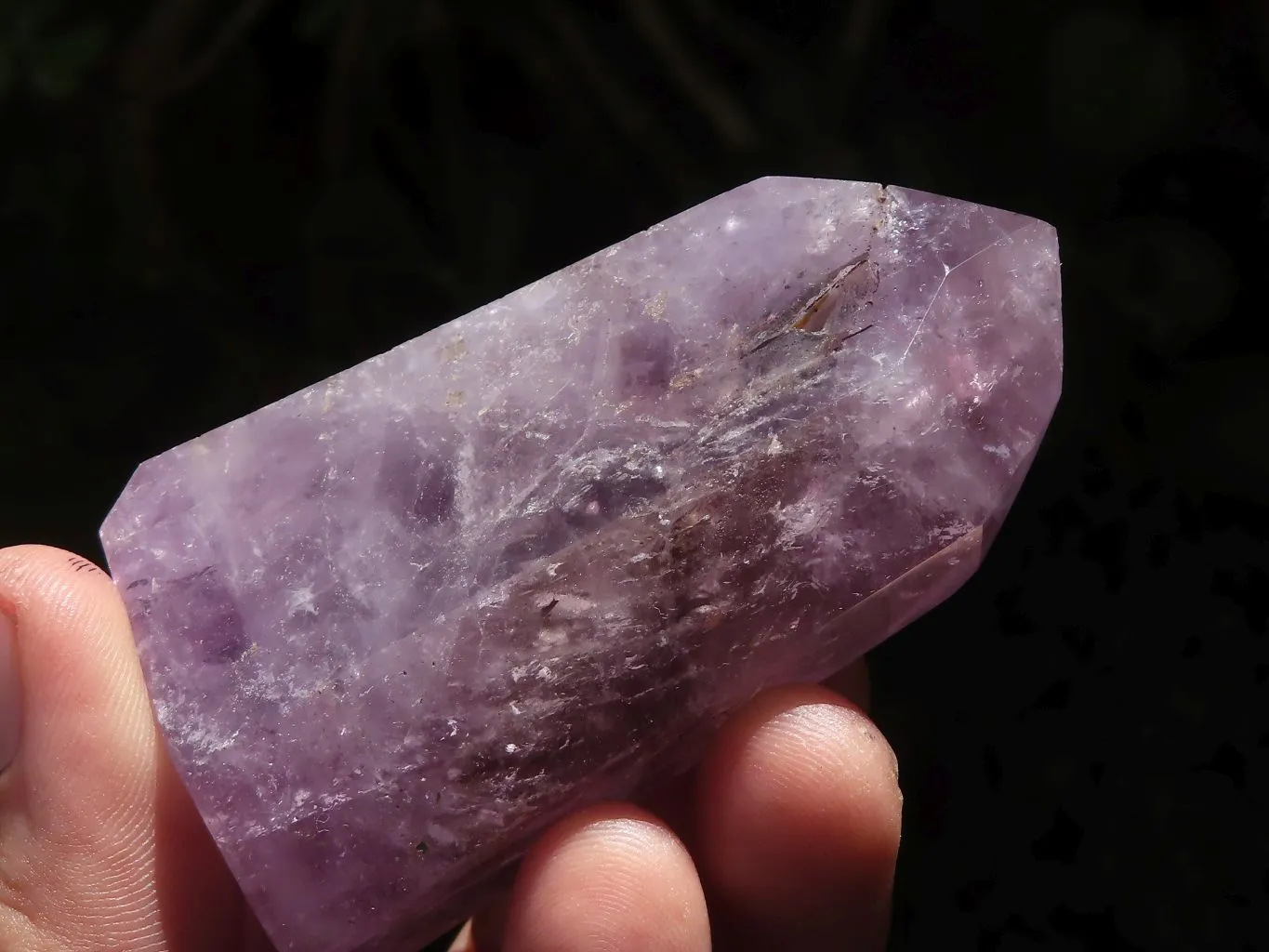 Polished Window Amethyst Points x 6 From Madagascar