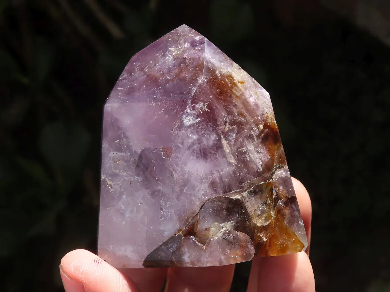 Polished Window Amethyst Points x 6 From Madagascar