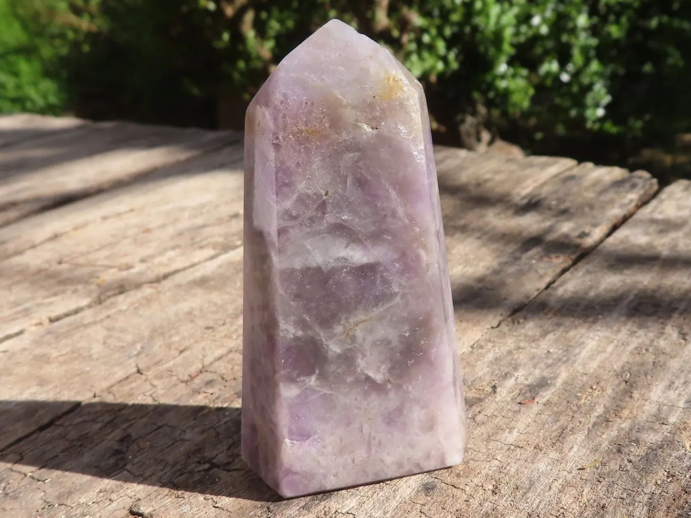 Polished Window Amethyst Points x 6 From Madagascar