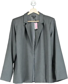 PrettyLittleThing Grey Blazer Coat UK 12