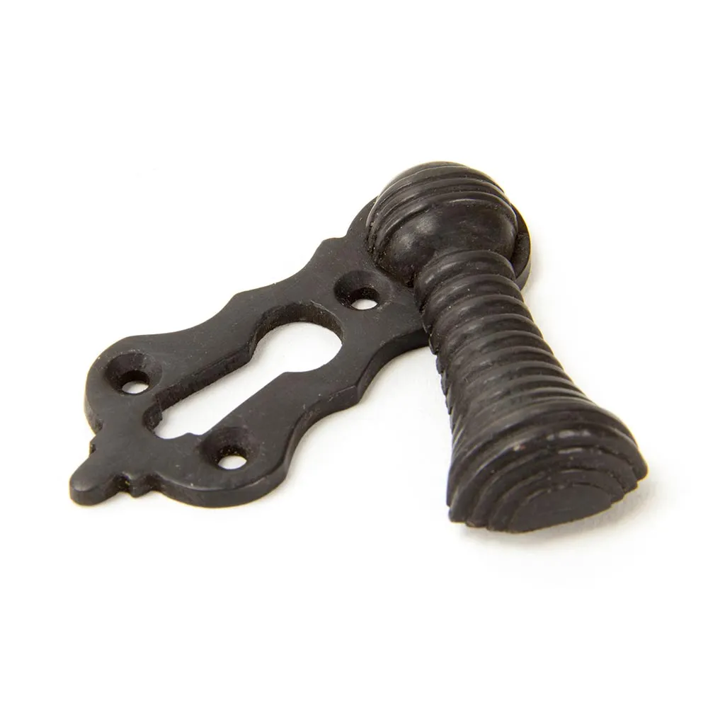 Reeded Beehive Covered Keyhole Escutcheon