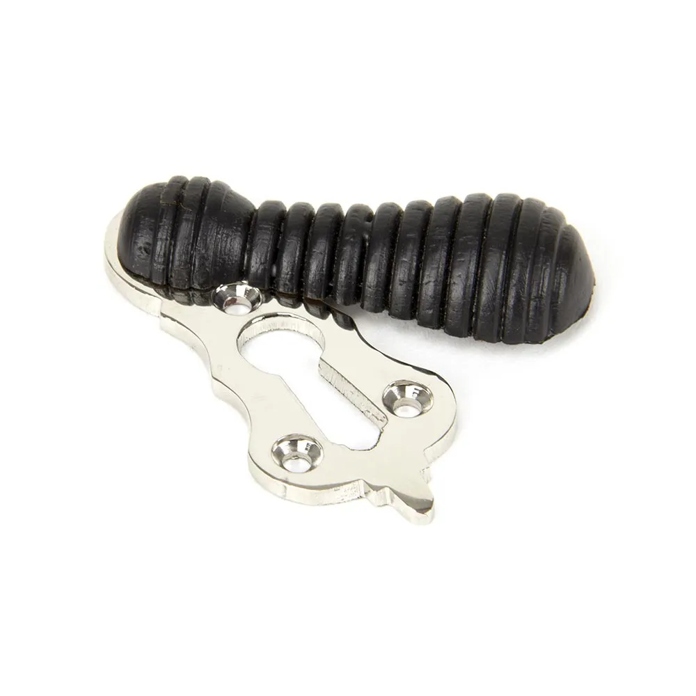 Reeded Beehive Covered Keyhole Escutcheon