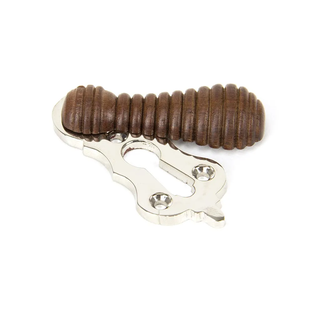 Reeded Beehive Covered Keyhole Escutcheon