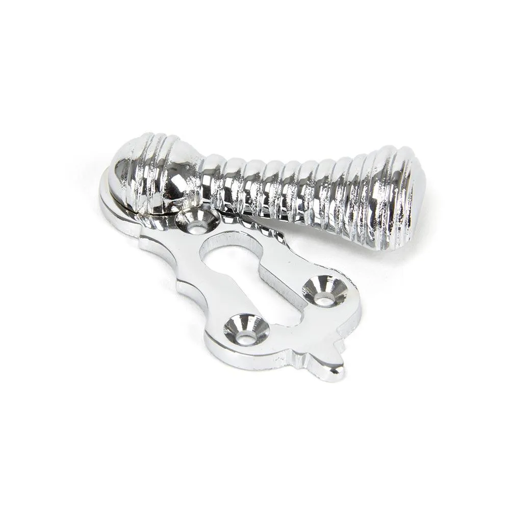 Reeded Beehive Covered Keyhole Escutcheon