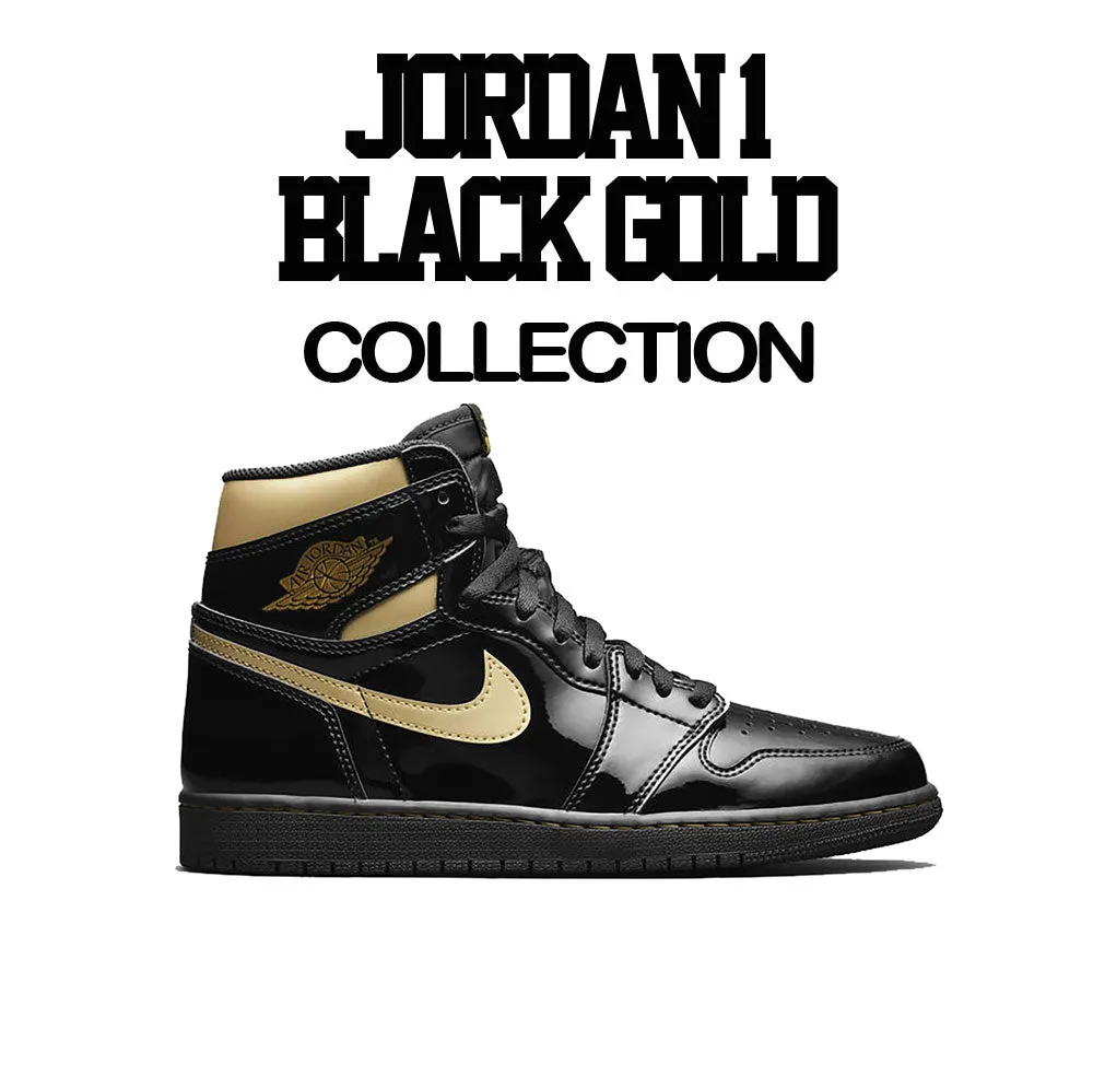 Retro 1 Black Gold Against the World Shirt